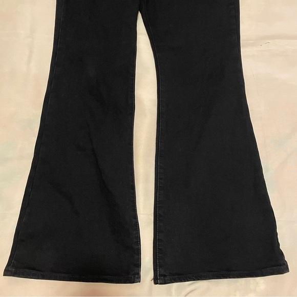 Madewell- The Perfect Vintage Flare Jean in Sherborn Wash Black Size 28 - Picture 8 of 11